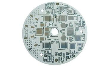 Aluminium metal-core PCB used for high-power LED thermal management.